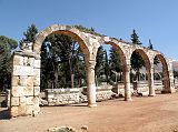Bekaa Valley 30 Anjar Colonnade At The Entrance To The Cardo Maximum Roman Street
